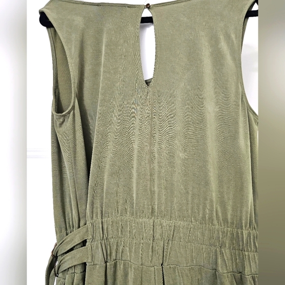 Saturday Sunday Olive Green Jumpsuit by Athropologie sz medium - Picture 5 of 6